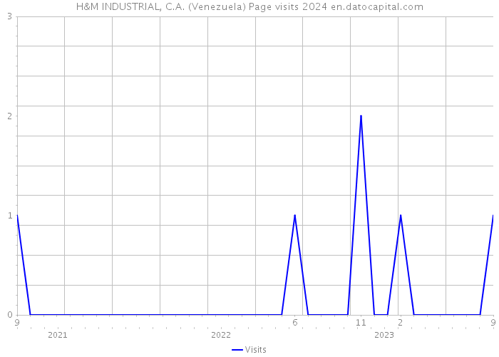 H&M INDUSTRIAL, C.A. (Venezuela) Page visits 2024 