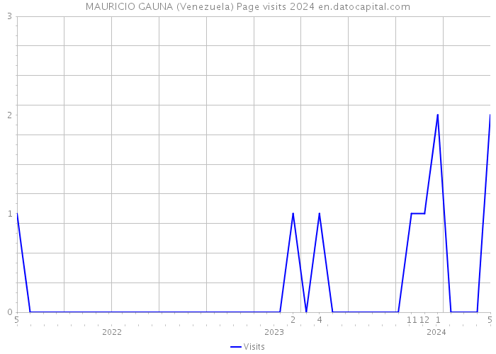 MAURICIO GAUNA (Venezuela) Page visits 2024 