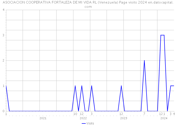 ASOCIACION COOPERATIVA FORTALEZA DE MI VIDA RL (Venezuela) Page visits 2024 