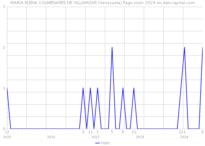 MARIA ELENA COLMENARES DE VILLAMIZAR (Venezuela) Page visits 2024 