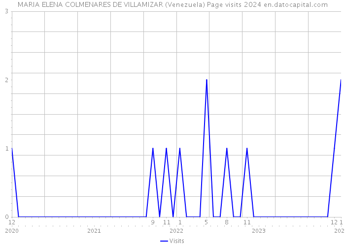 MARIA ELENA COLMENARES DE VILLAMIZAR (Venezuela) Page visits 2024 
