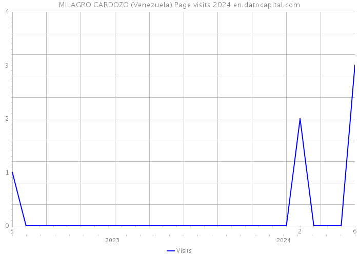MILAGRO CARDOZO (Venezuela) Page visits 2024 