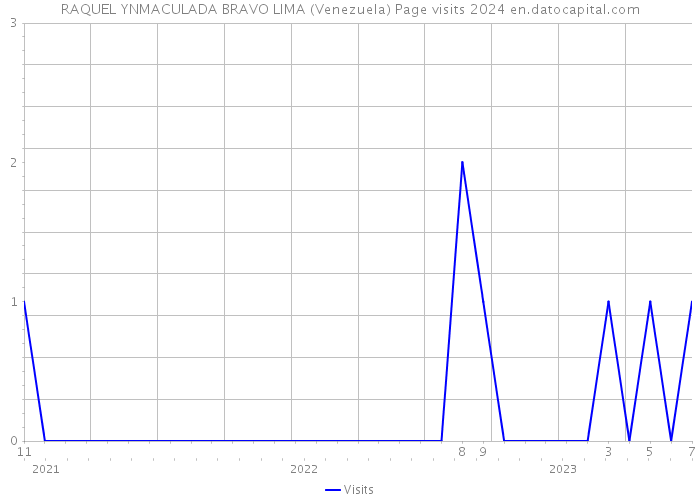 RAQUEL YNMACULADA BRAVO LIMA (Venezuela) Page visits 2024 