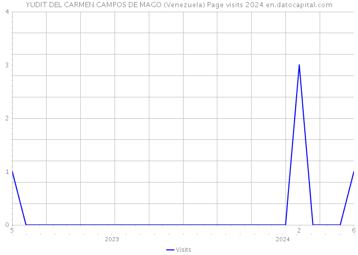 YUDIT DEL CARMEN CAMPOS DE MAGO (Venezuela) Page visits 2024 