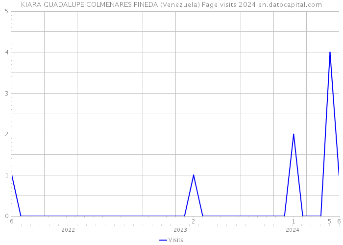 KIARA GUADALUPE COLMENARES PINEDA (Venezuela) Page visits 2024 