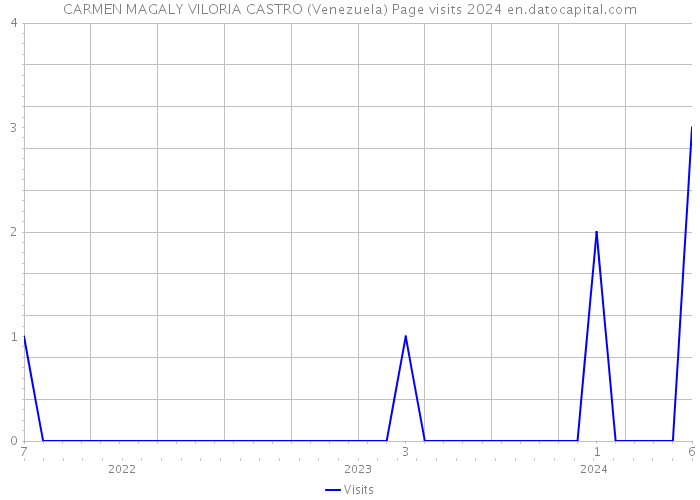 CARMEN MAGALY VILORIA CASTRO (Venezuela) Page visits 2024 