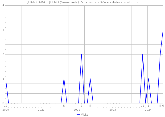JUAN CARASQUERO (Venezuela) Page visits 2024 