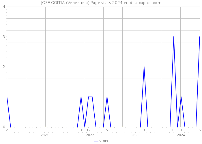 JOSE GOITIA (Venezuela) Page visits 2024 