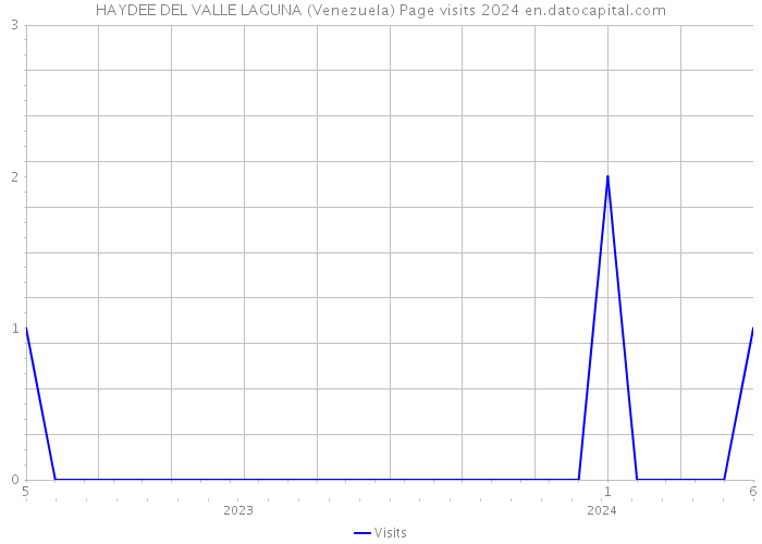 HAYDEE DEL VALLE LAGUNA (Venezuela) Page visits 2024 