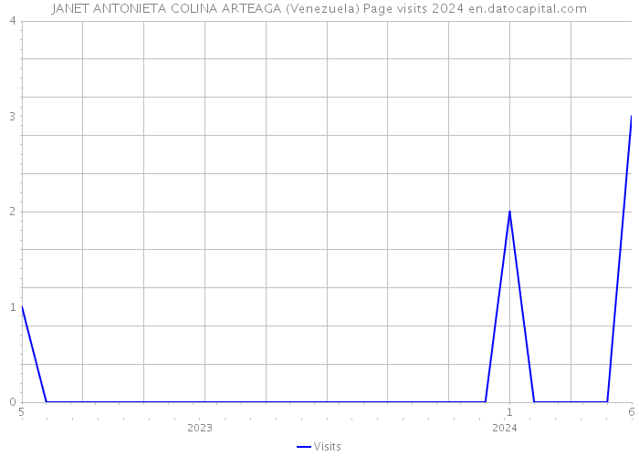 JANET ANTONIETA COLINA ARTEAGA (Venezuela) Page visits 2024 