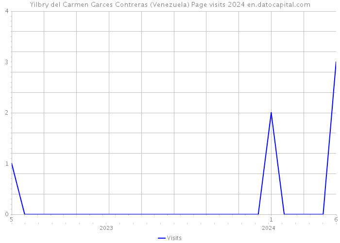 Yilbry del Carmen Garces Contreras (Venezuela) Page visits 2024 