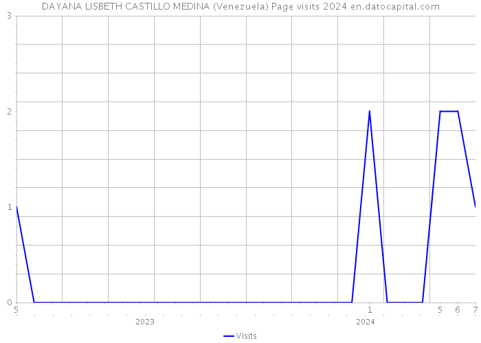 DAYANA LISBETH CASTILLO MEDINA (Venezuela) Page visits 2024 