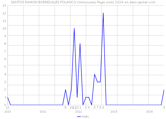 SANTOS RAMON BORREGALES POLANCO (Venezuela) Page visits 2024 
