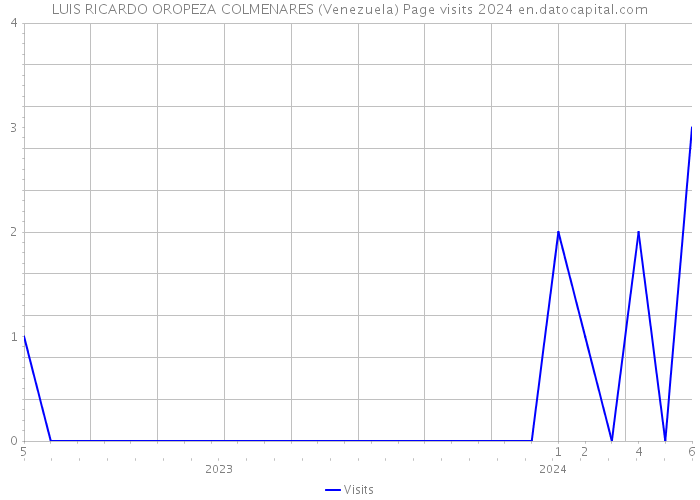LUIS RICARDO OROPEZA COLMENARES (Venezuela) Page visits 2024 