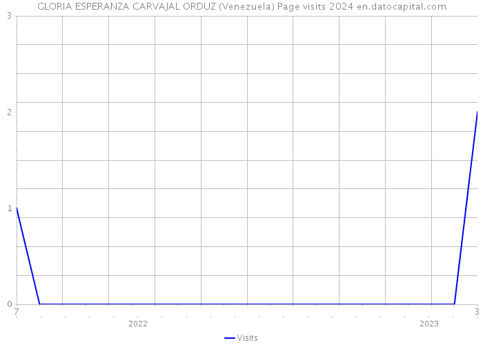 GLORIA ESPERANZA CARVAJAL ORDUZ (Venezuela) Page visits 2024 
