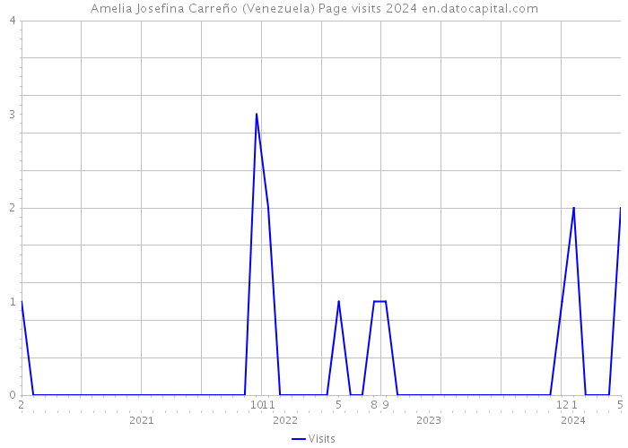 Amelia Josefina Carreño (Venezuela) Page visits 2024 