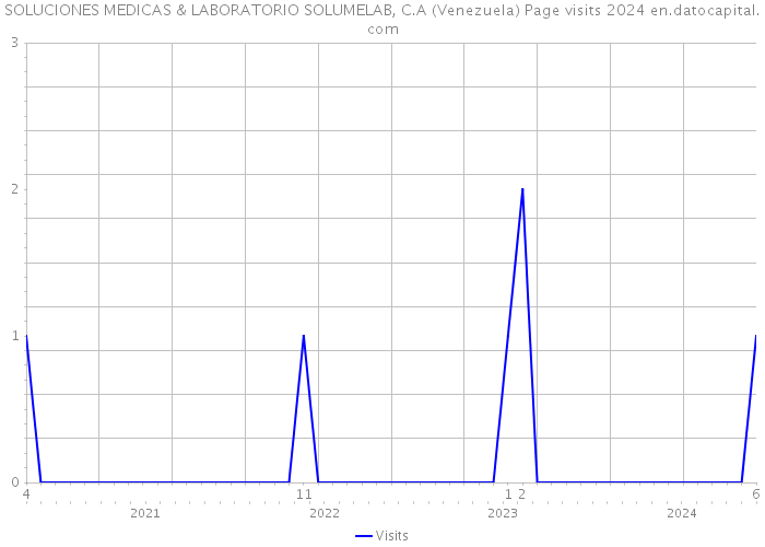 SOLUCIONES MEDICAS & LABORATORIO SOLUMELAB, C.A (Venezuela) Page visits 2024 
