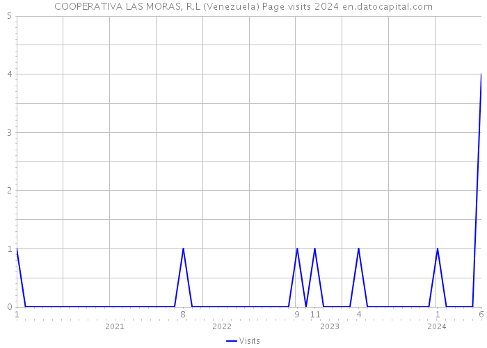 COOPERATIVA LAS MORAS, R.L (Venezuela) Page visits 2024 