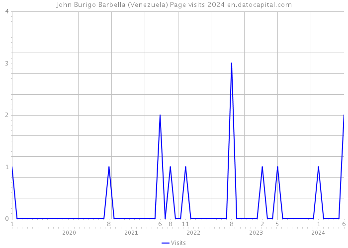 John Burigo Barbella (Venezuela) Page visits 2024 