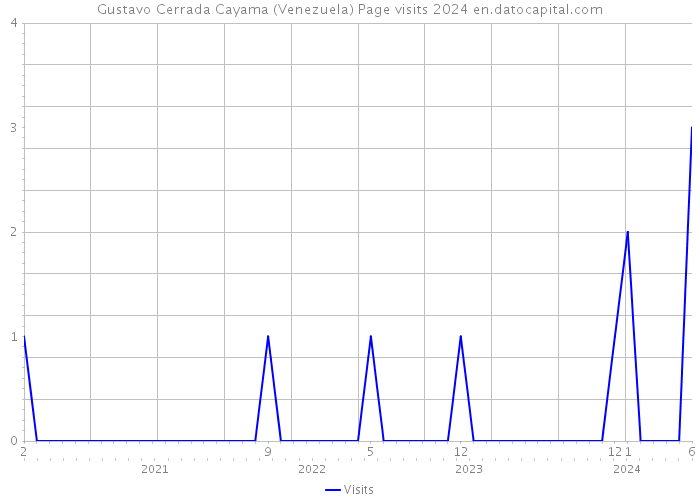 Gustavo Cerrada Cayama (Venezuela) Page visits 2024 