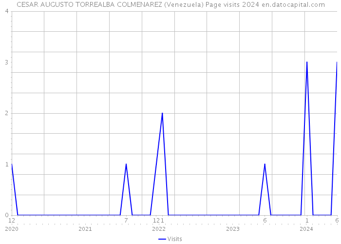 CESAR AUGUSTO TORREALBA COLMENAREZ (Venezuela) Page visits 2024 