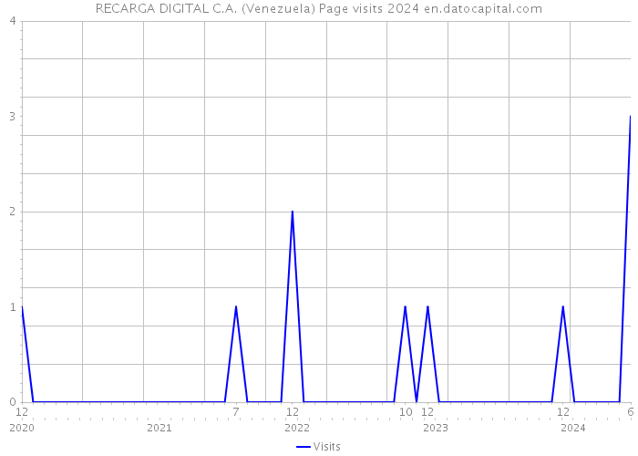 RECARGA DIGITAL C.A. (Venezuela) Page visits 2024 