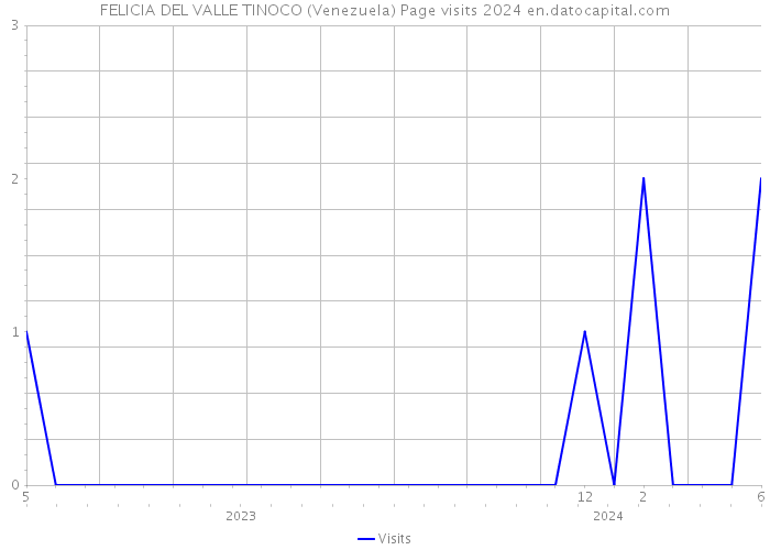 FELICIA DEL VALLE TINOCO (Venezuela) Page visits 2024 