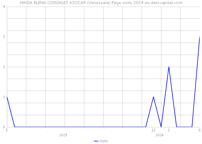 HAIDA ELENA GONZALEZ AZOCAR (Venezuela) Page visits 2024 