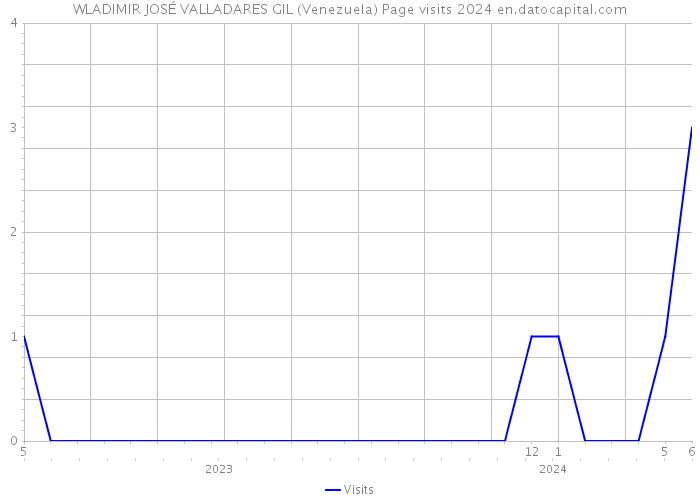 WLADIMIR JOSÉ VALLADARES GIL (Venezuela) Page visits 2024 