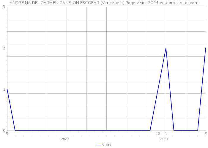 ANDREINA DEL CARMEN CANELON ESCOBAR (Venezuela) Page visits 2024 