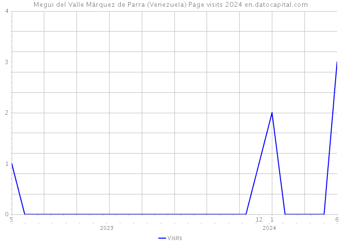 Megui del Valle Márquez de Parra (Venezuela) Page visits 2024 