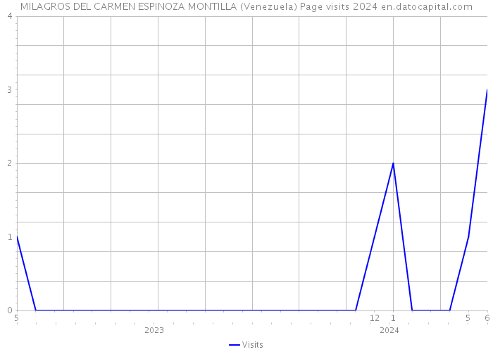 MILAGROS DEL CARMEN ESPINOZA MONTILLA (Venezuela) Page visits 2024 
