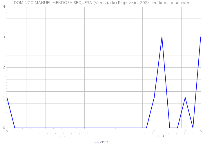 DOMINGO MANUEL MENDOZA SEQUERA (Venezuela) Page visits 2024 
