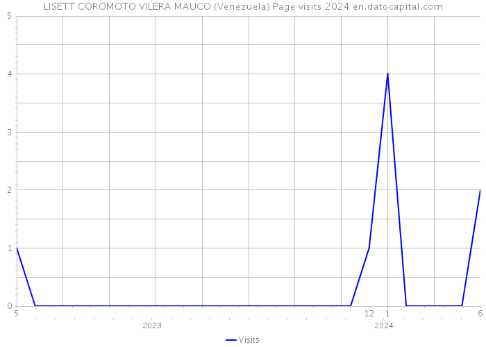 LISETT COROMOTO VILERA MAUCO (Venezuela) Page visits 2024 