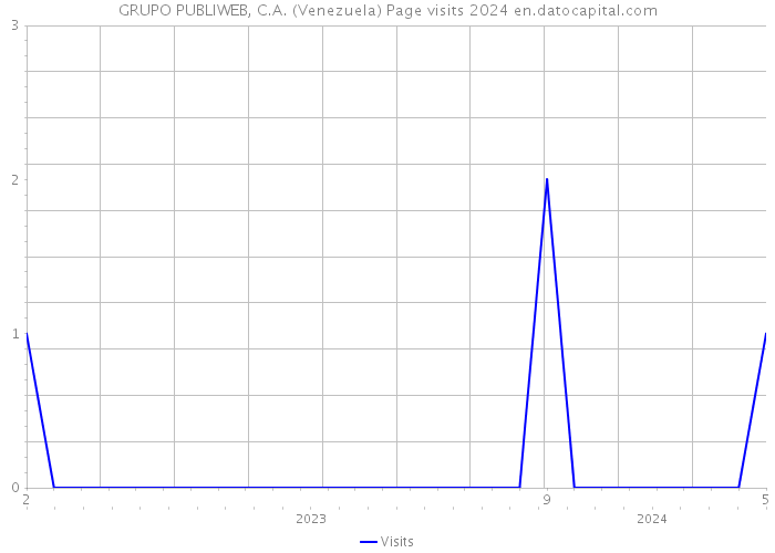 GRUPO PUBLIWEB, C.A. (Venezuela) Page visits 2024 
