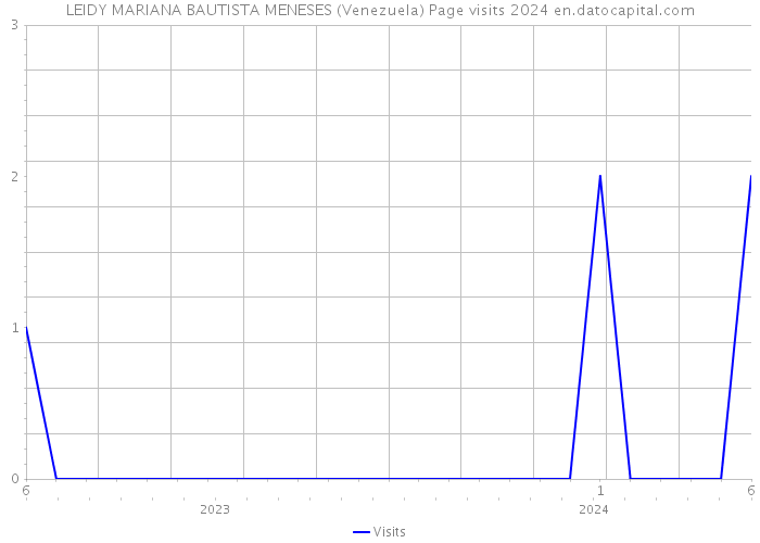 LEIDY MARIANA BAUTISTA MENESES (Venezuela) Page visits 2024 