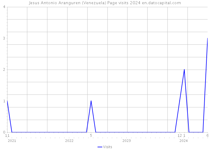 Jesus Antonio Aranguren (Venezuela) Page visits 2024 