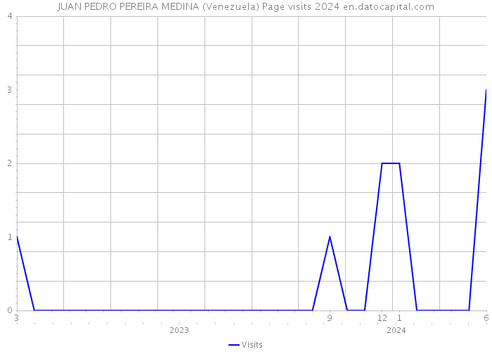 JUAN PEDRO PEREIRA MEDINA (Venezuela) Page visits 2024 