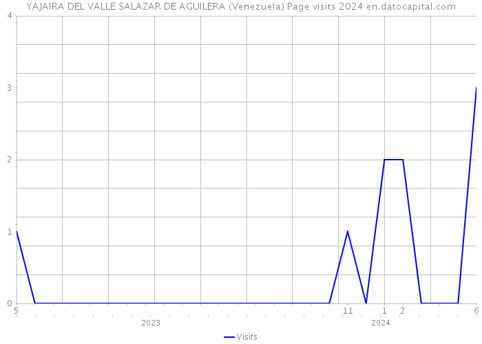 YAJAIRA DEL VALLE SALAZAR DE AGUILERA (Venezuela) Page visits 2024 