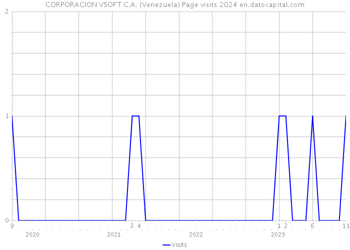CORPORACION VSOFT C.A. (Venezuela) Page visits 2024 