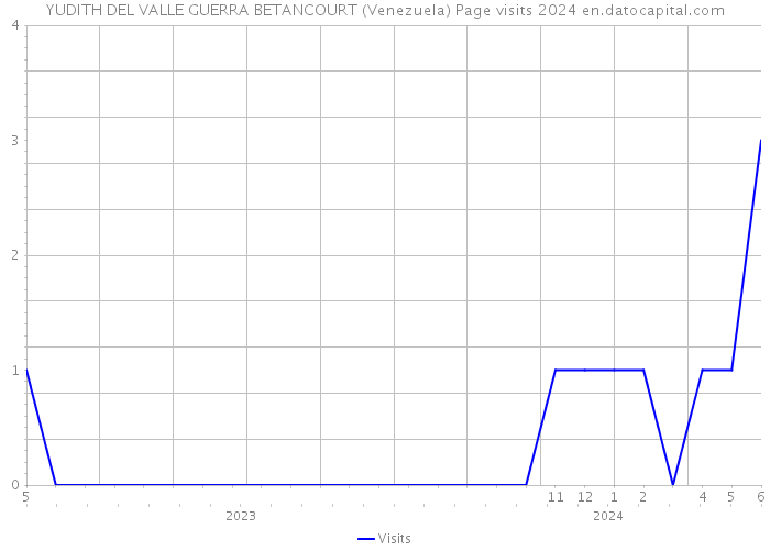 YUDITH DEL VALLE GUERRA BETANCOURT (Venezuela) Page visits 2024 