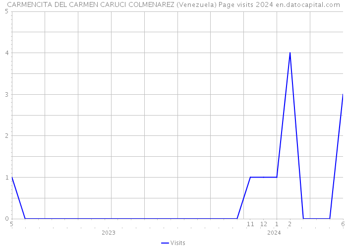 CARMENCITA DEL CARMEN CARUCI COLMENAREZ (Venezuela) Page visits 2024 