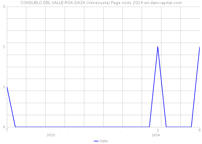 CONSUELO DEL VALLE ROA DAZA (Venezuela) Page visits 2024 