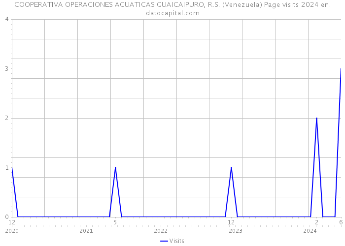 COOPERATIVA OPERACIONES ACUATICAS GUAICAIPURO, R.S. (Venezuela) Page visits 2024 