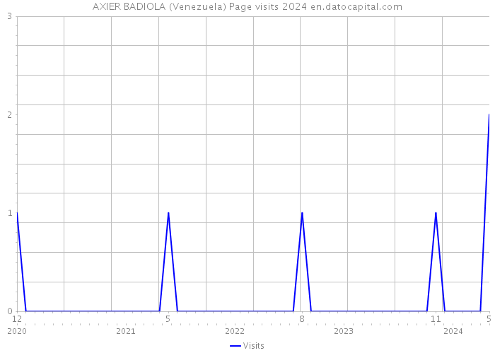 AXIER BADIOLA (Venezuela) Page visits 2024 