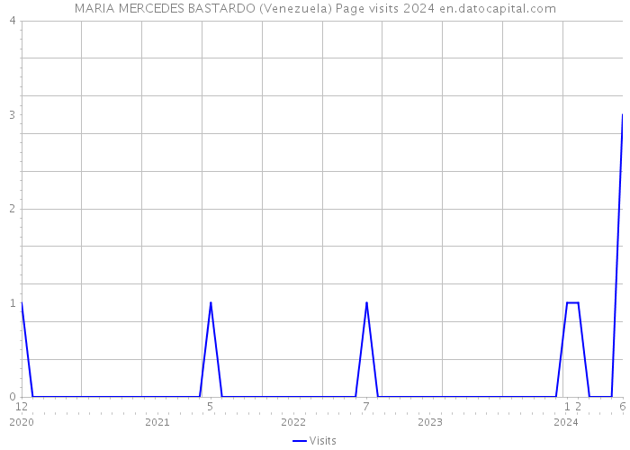 MARIA MERCEDES BASTARDO (Venezuela) Page visits 2024 