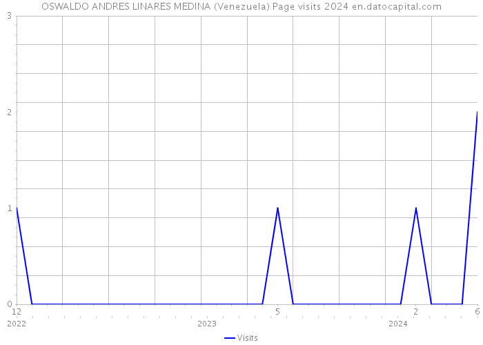 OSWALDO ANDRES LINARES MEDINA (Venezuela) Page visits 2024 