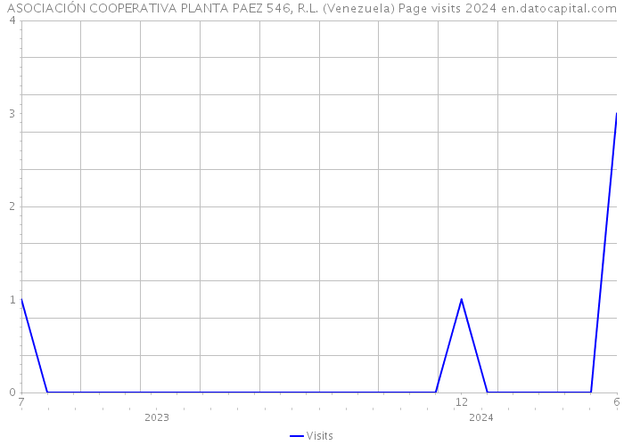 ASOCIACIÓN COOPERATIVA PLANTA PAEZ 546, R.L. (Venezuela) Page visits 2024 