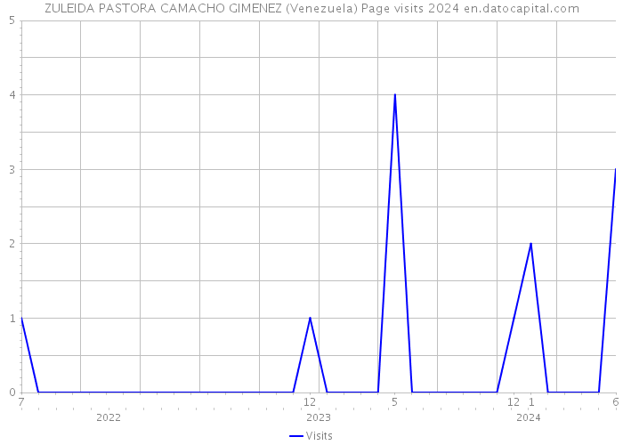 ZULEIDA PASTORA CAMACHO GIMENEZ (Venezuela) Page visits 2024 