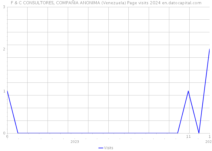 F & C CONSULTORES, COMPAÑIA ANONIMA (Venezuela) Page visits 2024 